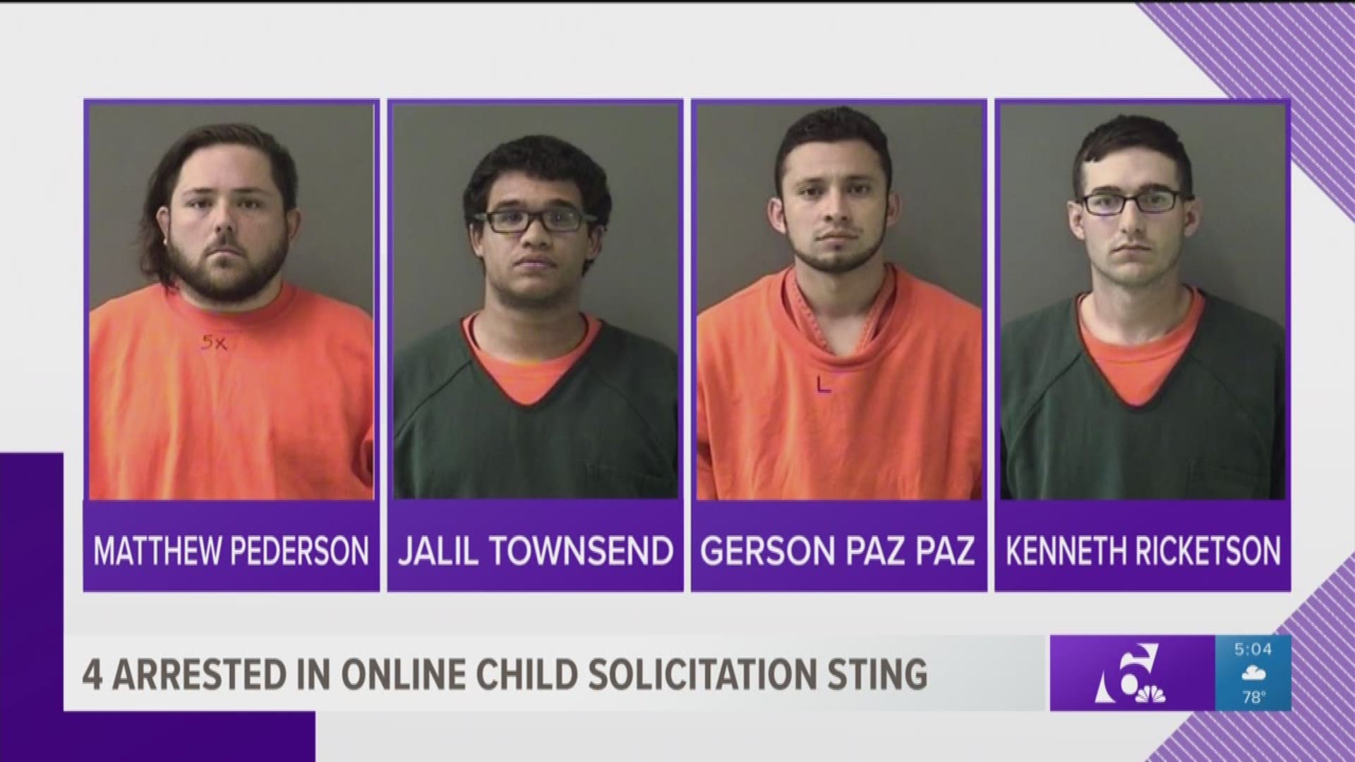 Four Central Texas men were arrested for online solicitation of a minor during a five-day sting operation in Bell County. 