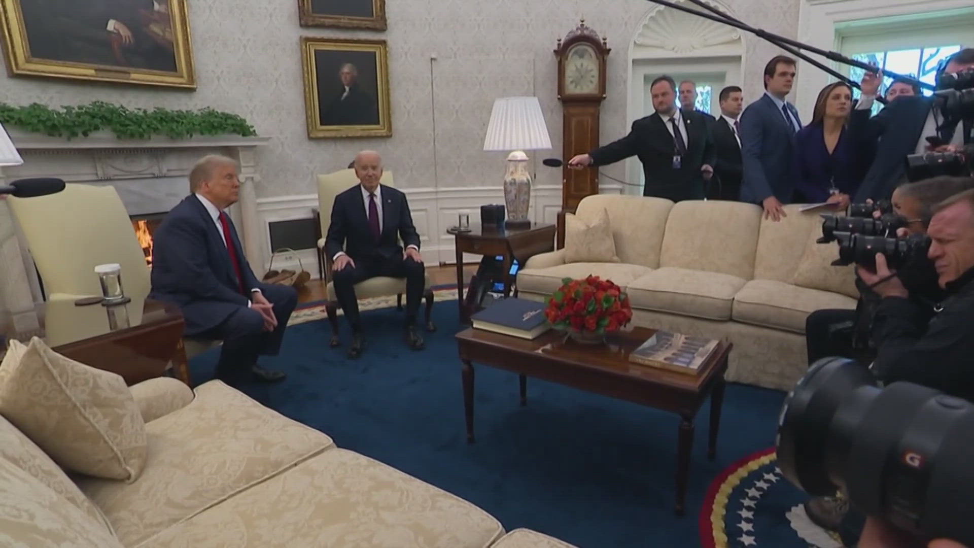 President-Elect Donald Trump met with President Joe Biden at the White House to ensure a peaceful transition