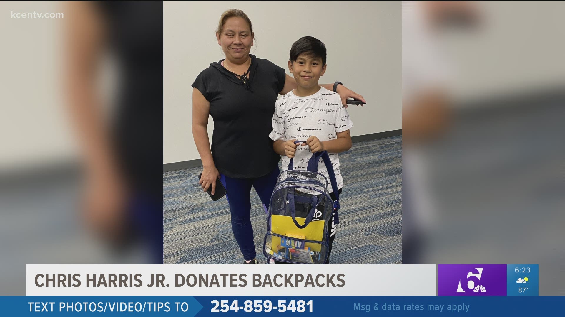 The backpacks were filled with school supplies for kids in need.
