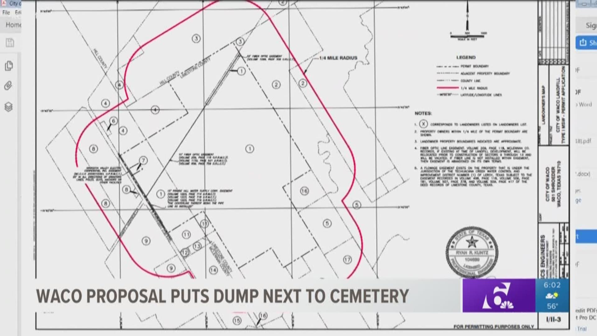 The TK Cemetery may be the largest in the area, so it's a place where locals come to visit their loved ones, and where others still plan to be buried. McLennan County resident Lacy Hollingsworth said the last thing the community wants to see is a landfill right next door.