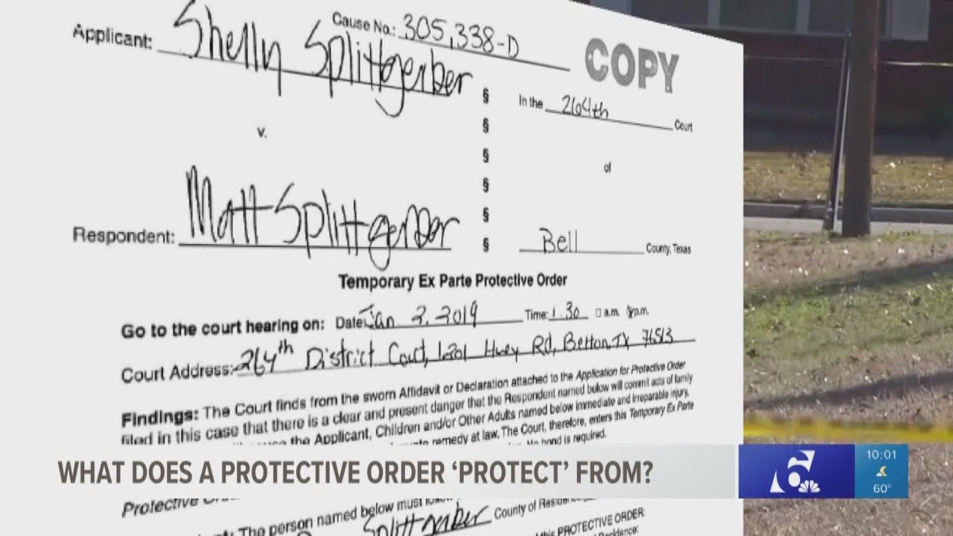 If a woman can be gunned down by her husband a day after she filed a protective order against him, what exactly does the order do? Andrew Moore explains.