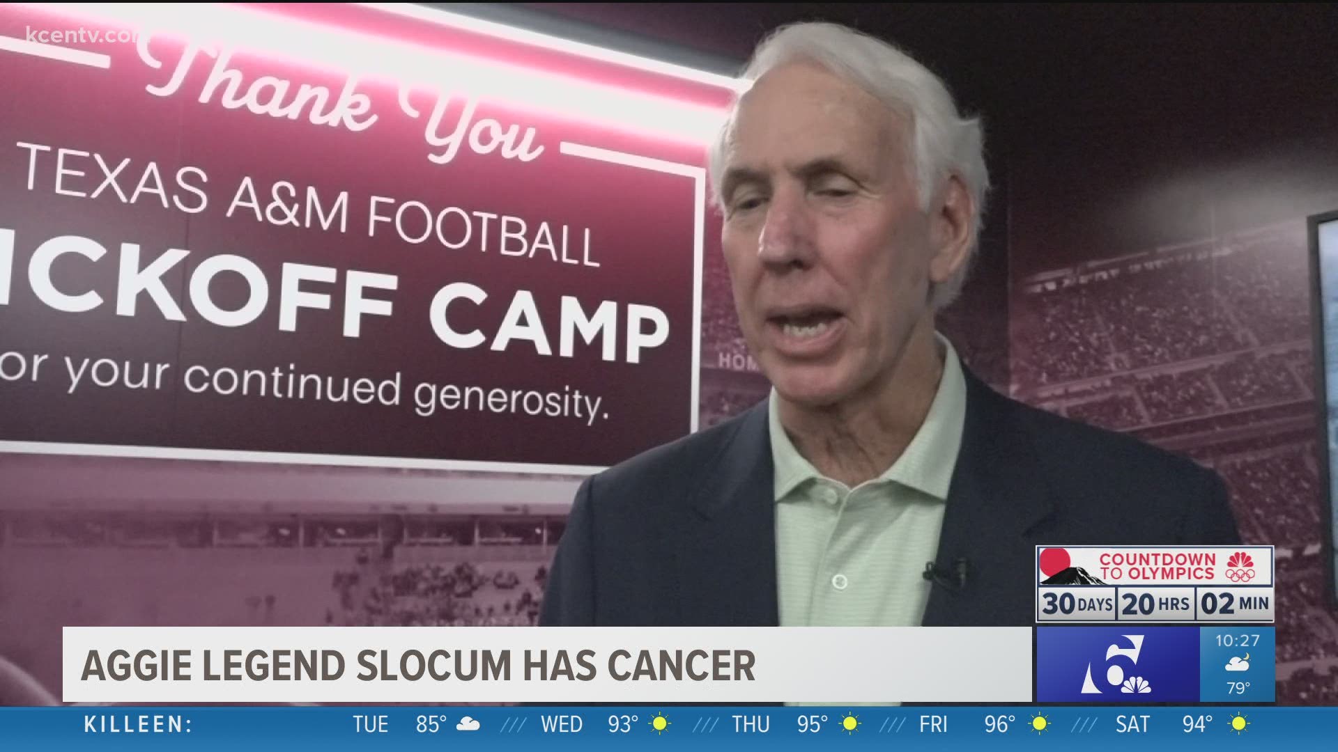 Texas A&M announced Tuesday longtime coach R.C. Slocum has been diagnosed with a form of Hodgkin's lymphoma.