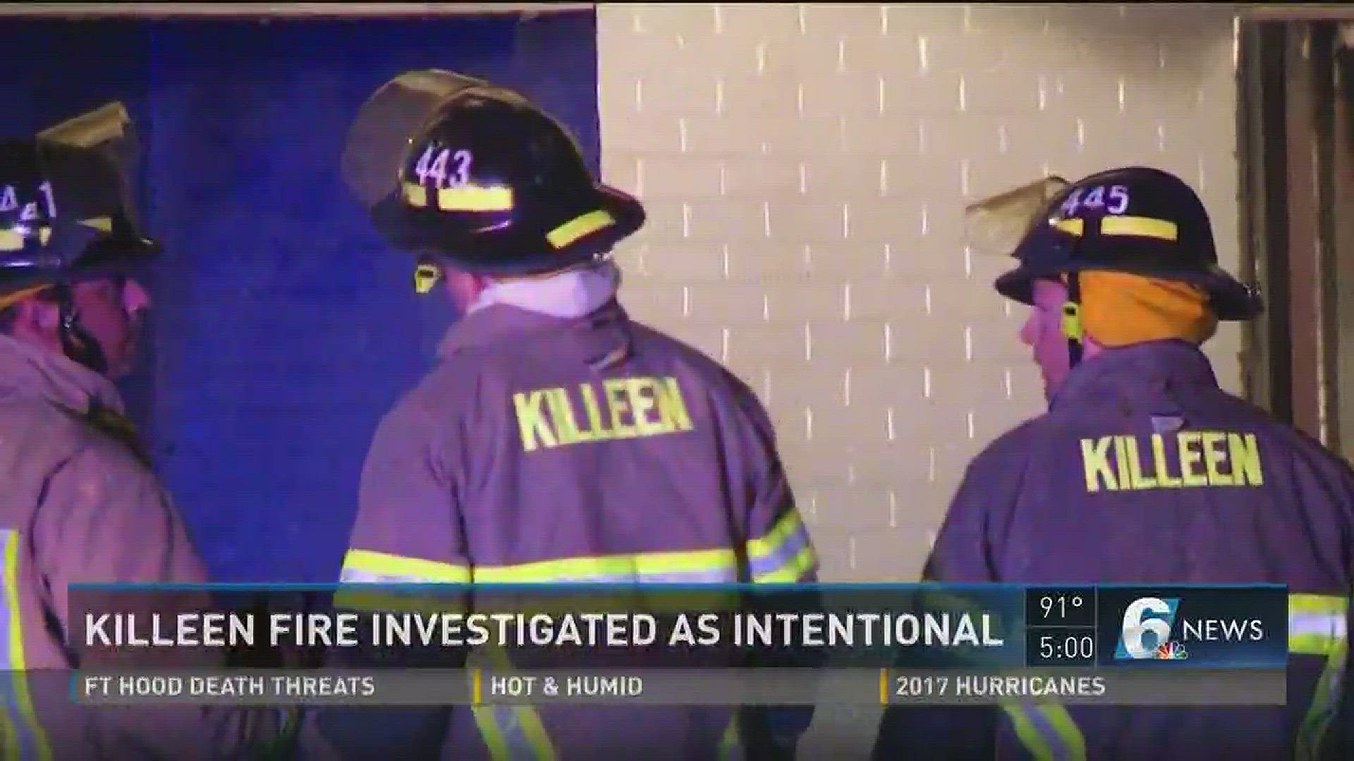 The Killeen Fire Marshal's Office is investigating what fire officials believe was an arson early Tuesday morning, according to Fire Marshal James Chism.