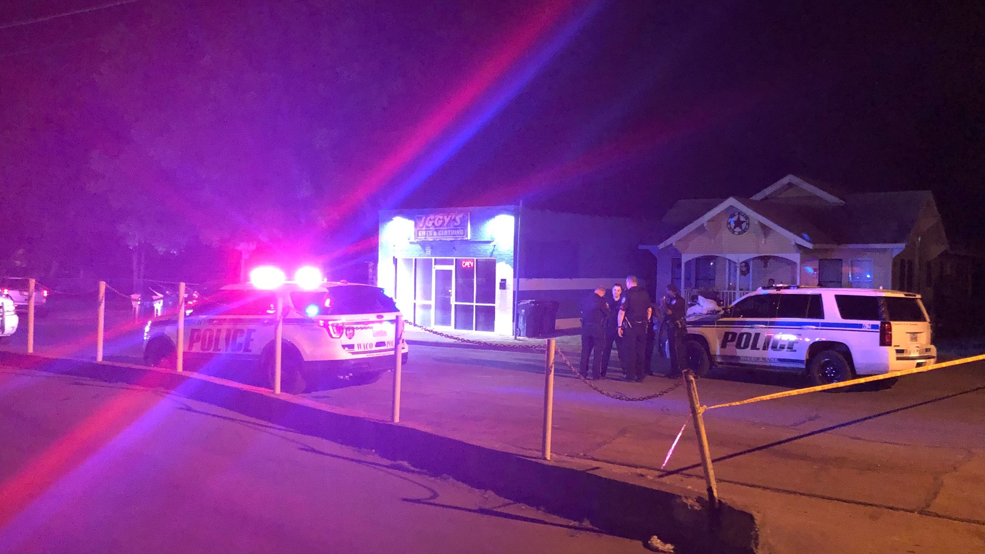 A possible would-be robber was stopped in his tracks last night after shots were fired, but it's not clear who shot the rounds.