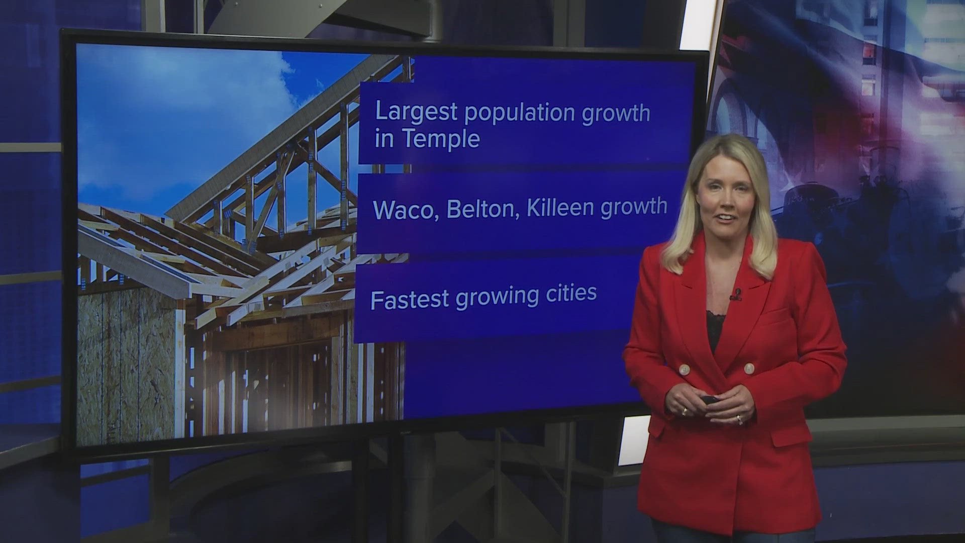Many cities saw growth, including Killeen, Belton, Waco, and Temple.