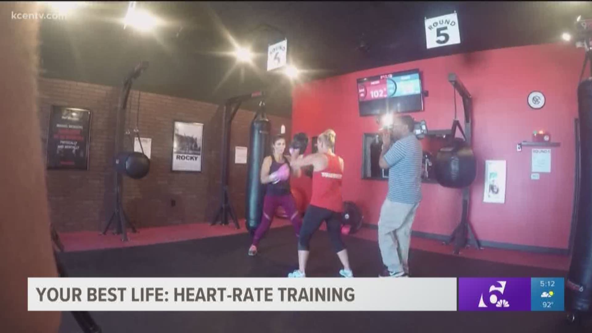 Leslie tries out 9 Round-- a high-intensity circuit training workout that uses your own heart rate to help achieve the best workout possible.