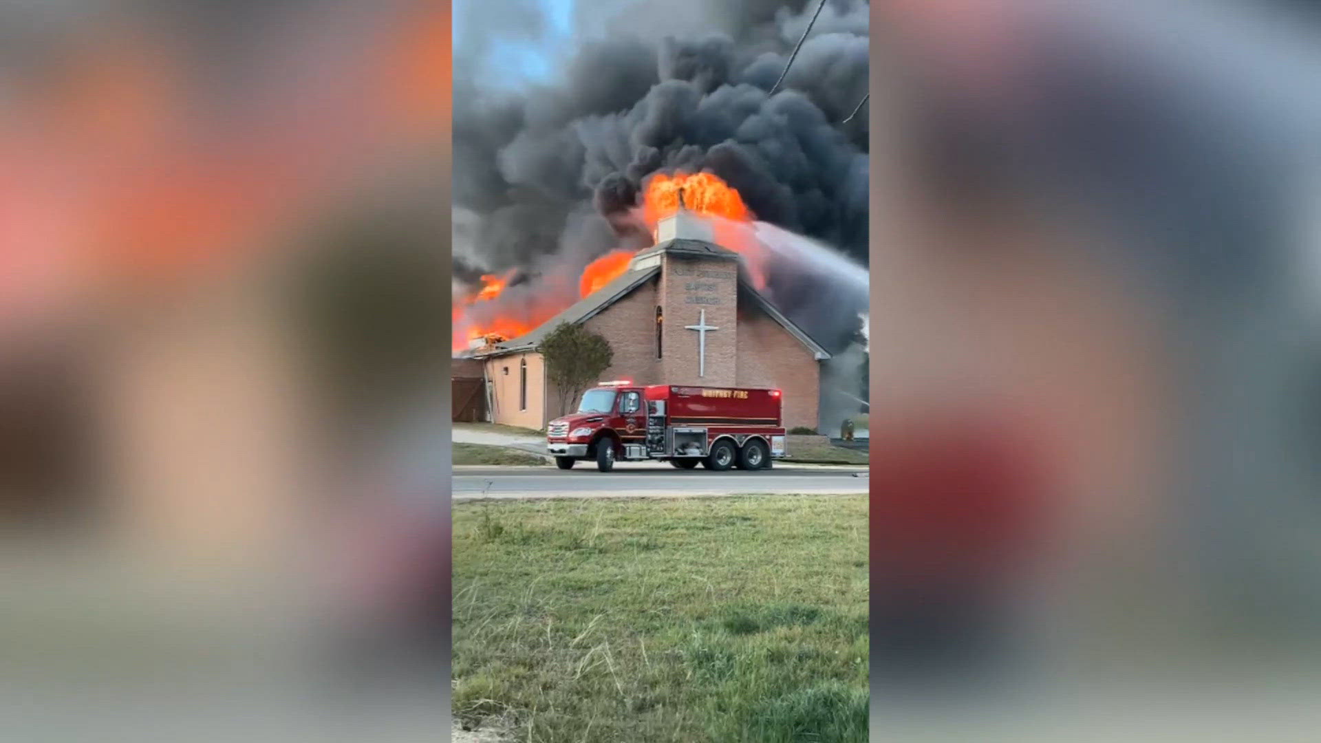 Multiple fire departments battle fire at church in Whitney | kcentv.com