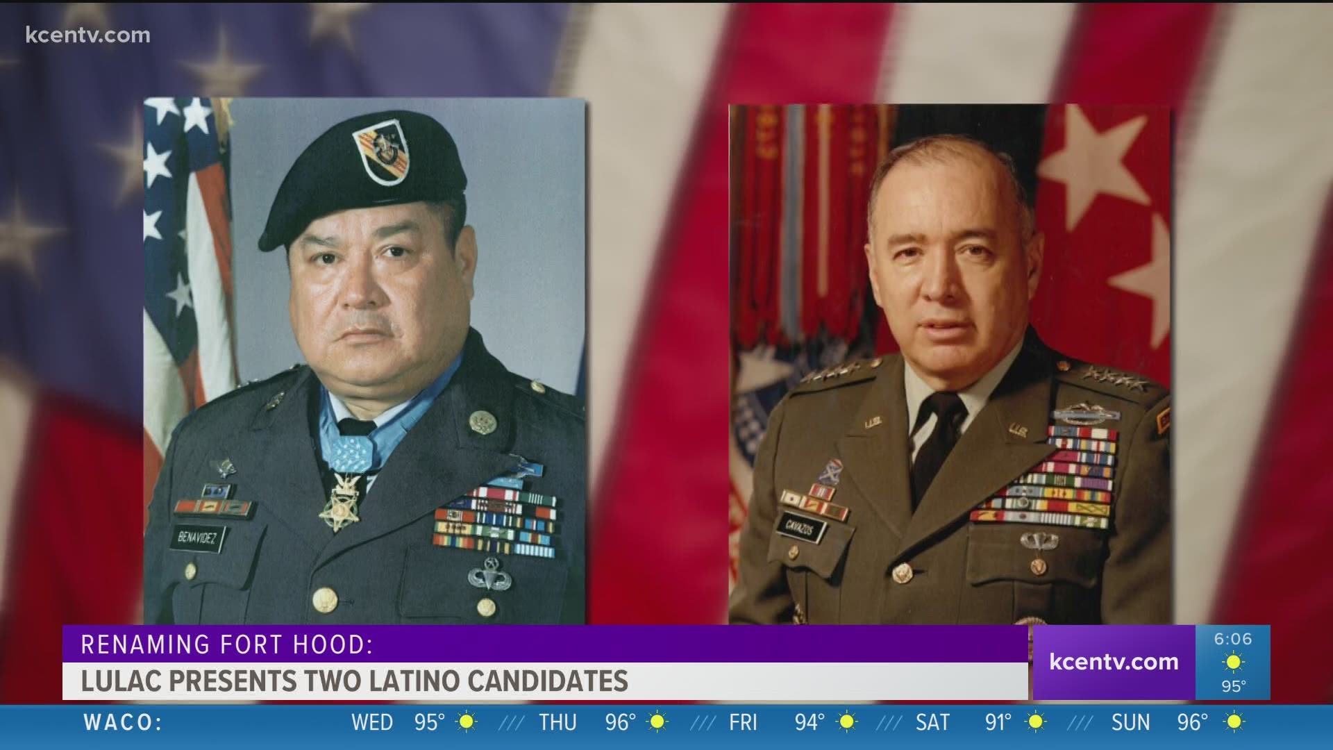 The League of United Latin American Citizens believes Fort Hood should be renamed after MSG Roy Benavidez or Maj. Gen. Richard Cavazos.