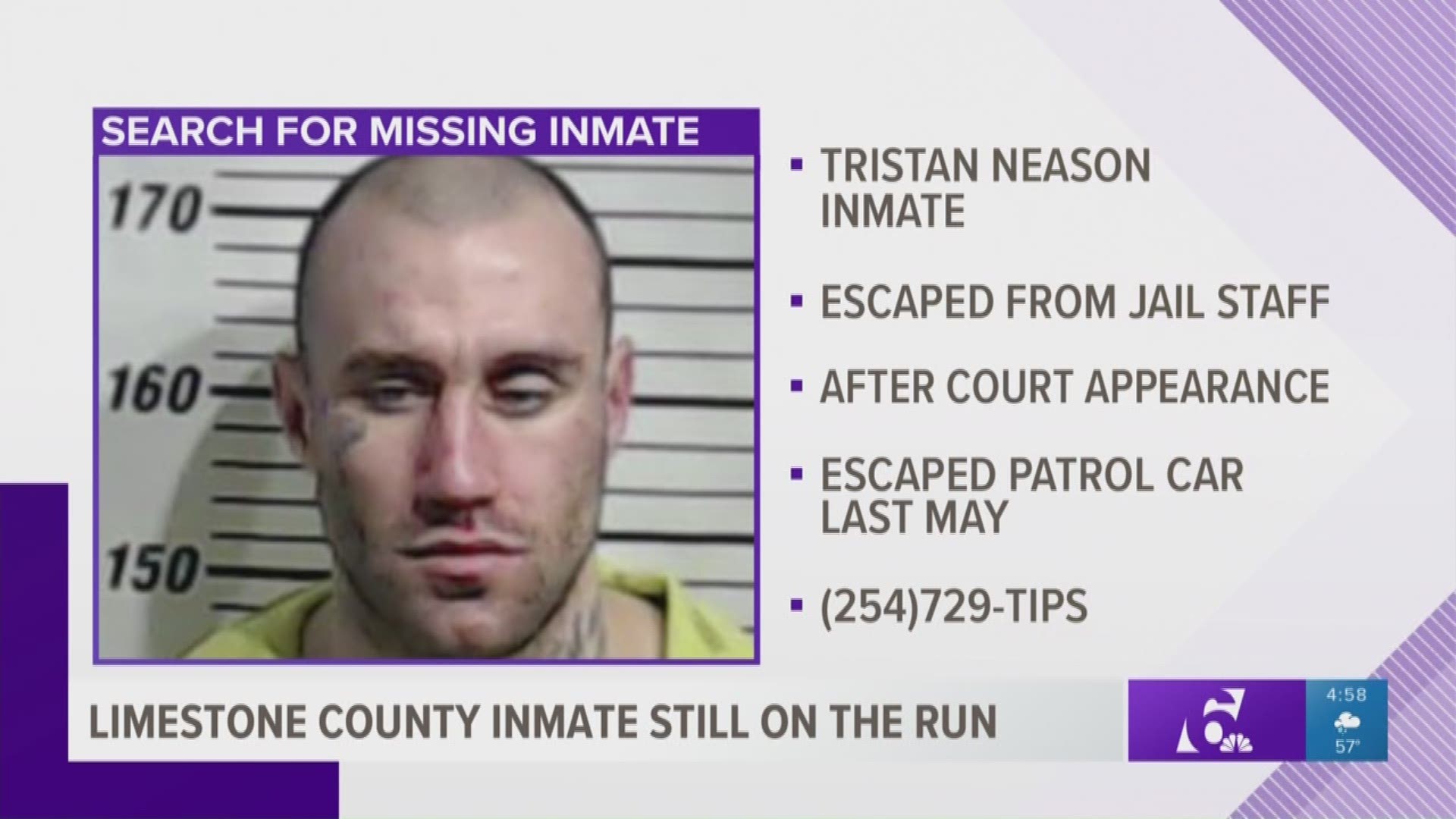 Police across Central Texas are looking for an inmate who escaped form the Limestone County courthouse.