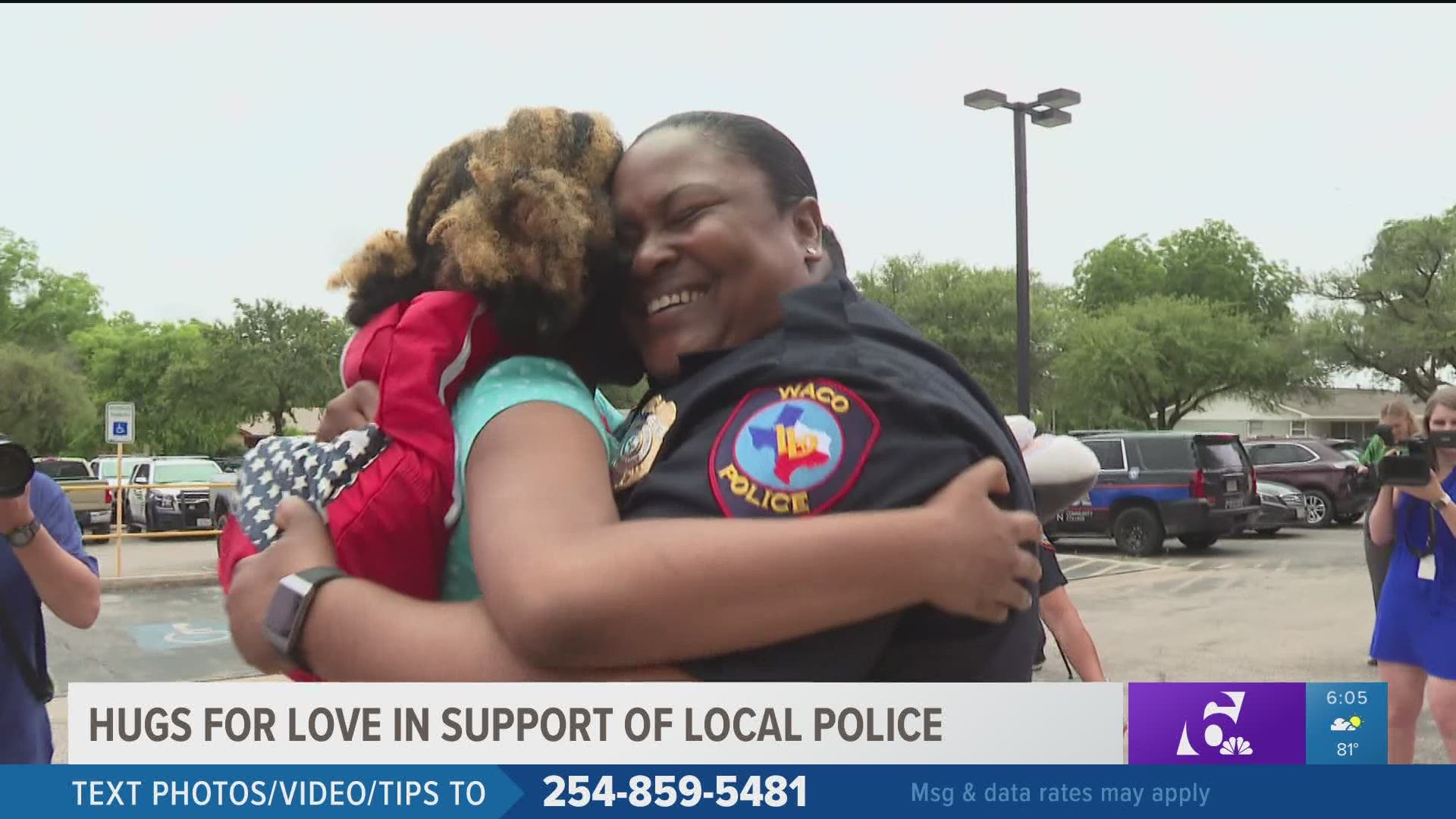 Rosalyn Baldwin said it is her mission to be a beacon of light by spreading joy and cheer to police officers in every state.