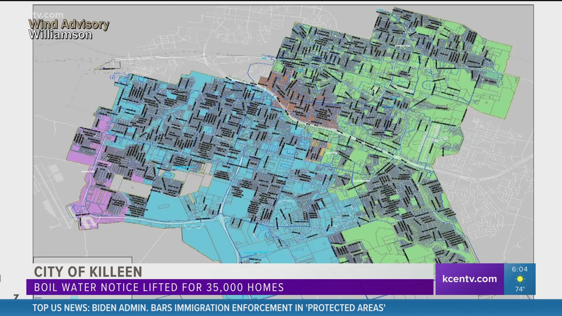 Killeen closer to lifting entire boil water notice