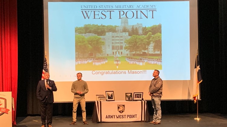 Lorena High School student surprised during assembly, gets accepted to West Point Military Academy
