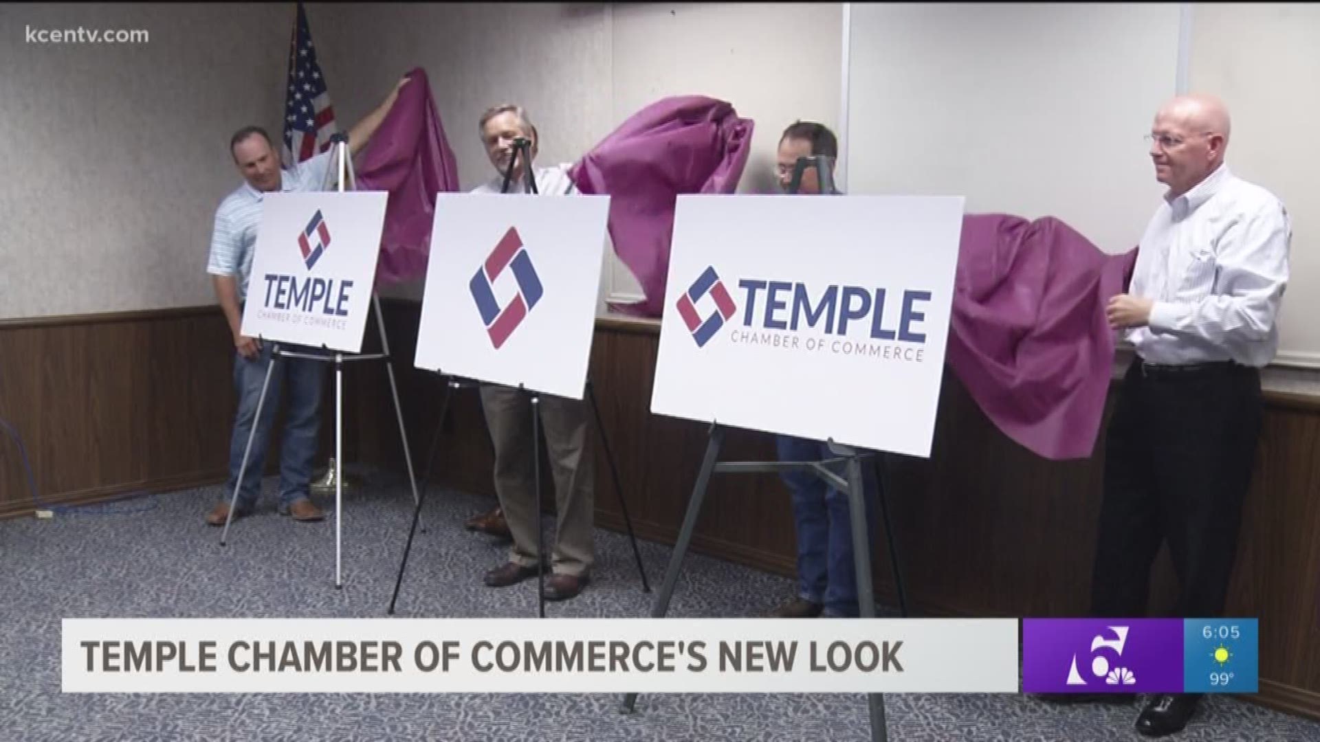 Temple Chamber of Commerce unveils new logo.