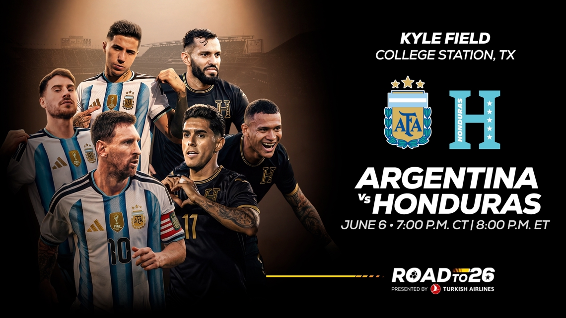 Messi-led Argentina set to play Honduras at Kyle Field in Road to 26 international friendly