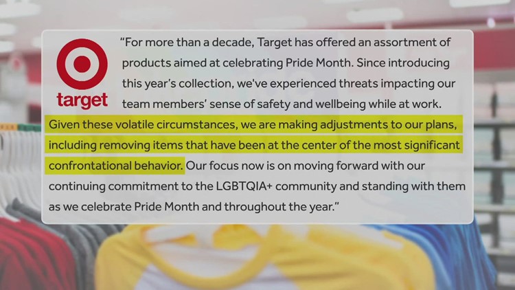 Target removes some Pride merchandise from stores after threats to workers