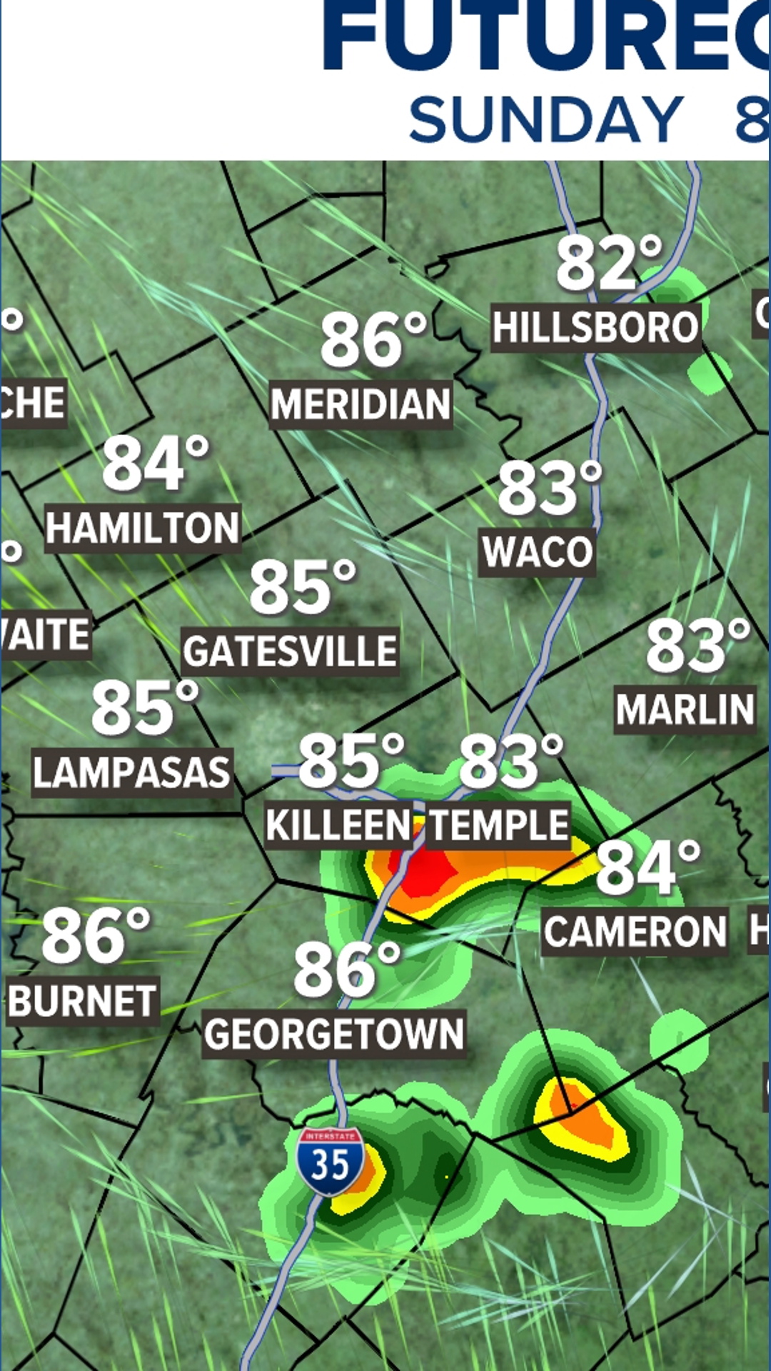 Severe Thunderstorm Watch issued for Central Texas counties | kcentv.com