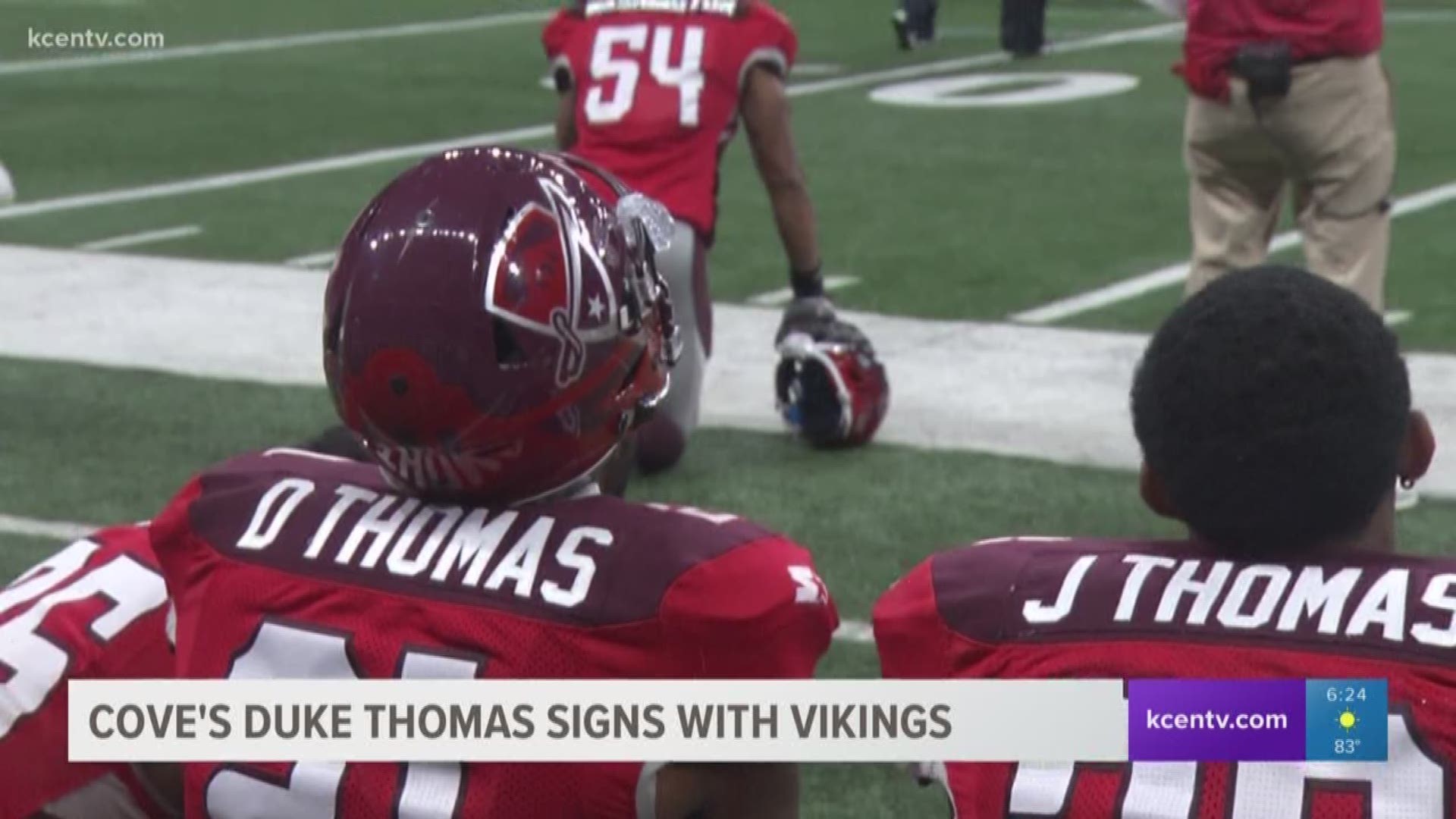 Defensive back Duke Thomas has signed with the Minnesota Vikings, after he played well for the San Antonio Commanders in the AAF.