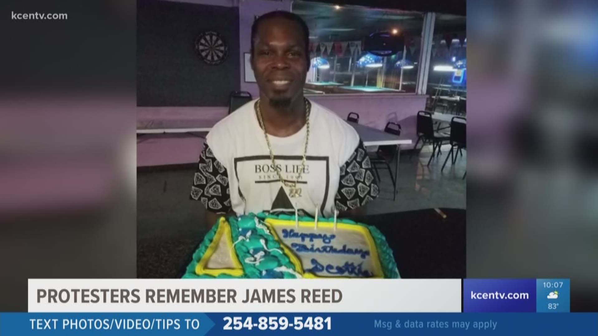 Central Texas protesters also commemorated James Reed, who was killed while Killeen PD served him a no-knock warrant.