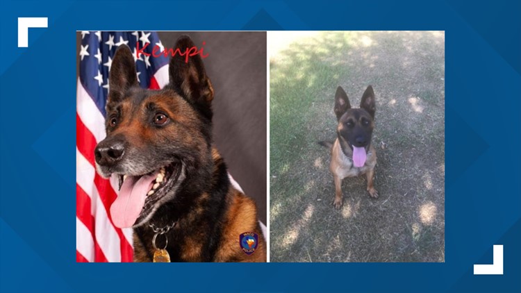 Two Fallen Waco K9s honored Wednesday at Memorial Dedication