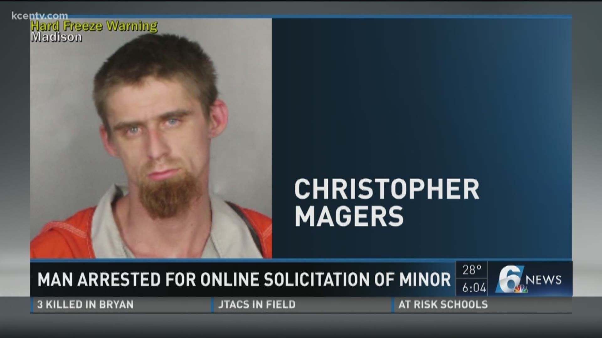 A McLennan County man is in jail for online solicitation of a minor. 