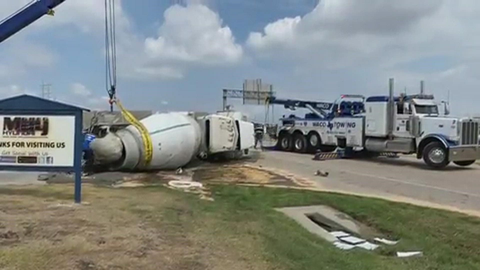 Around 10:30 a.m., the Waco Fire Department tweeted about the incident, saying the truck overturned in the 1500 block of W. Loop 340
Credit: Rocky Bridges