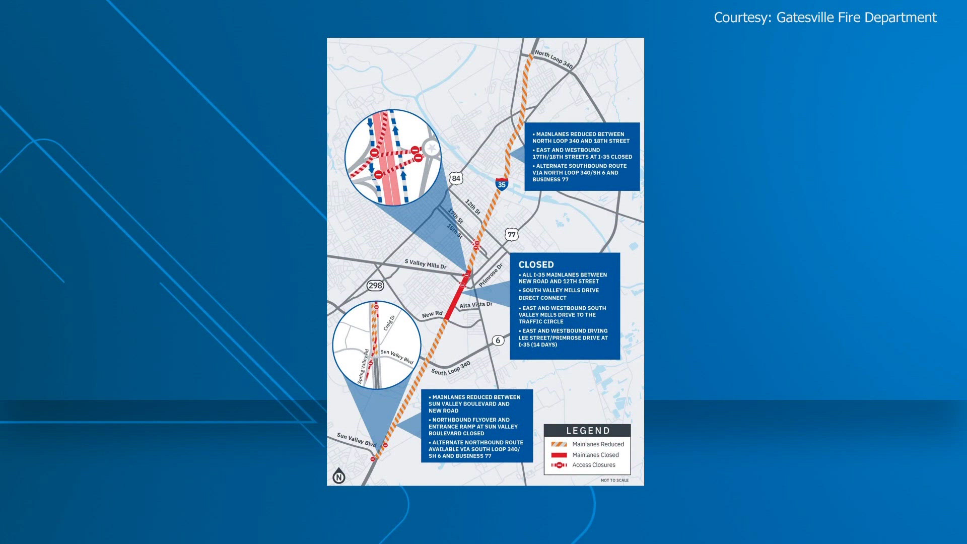 Waco traffic trouble expected during weekend I-35 shutdown