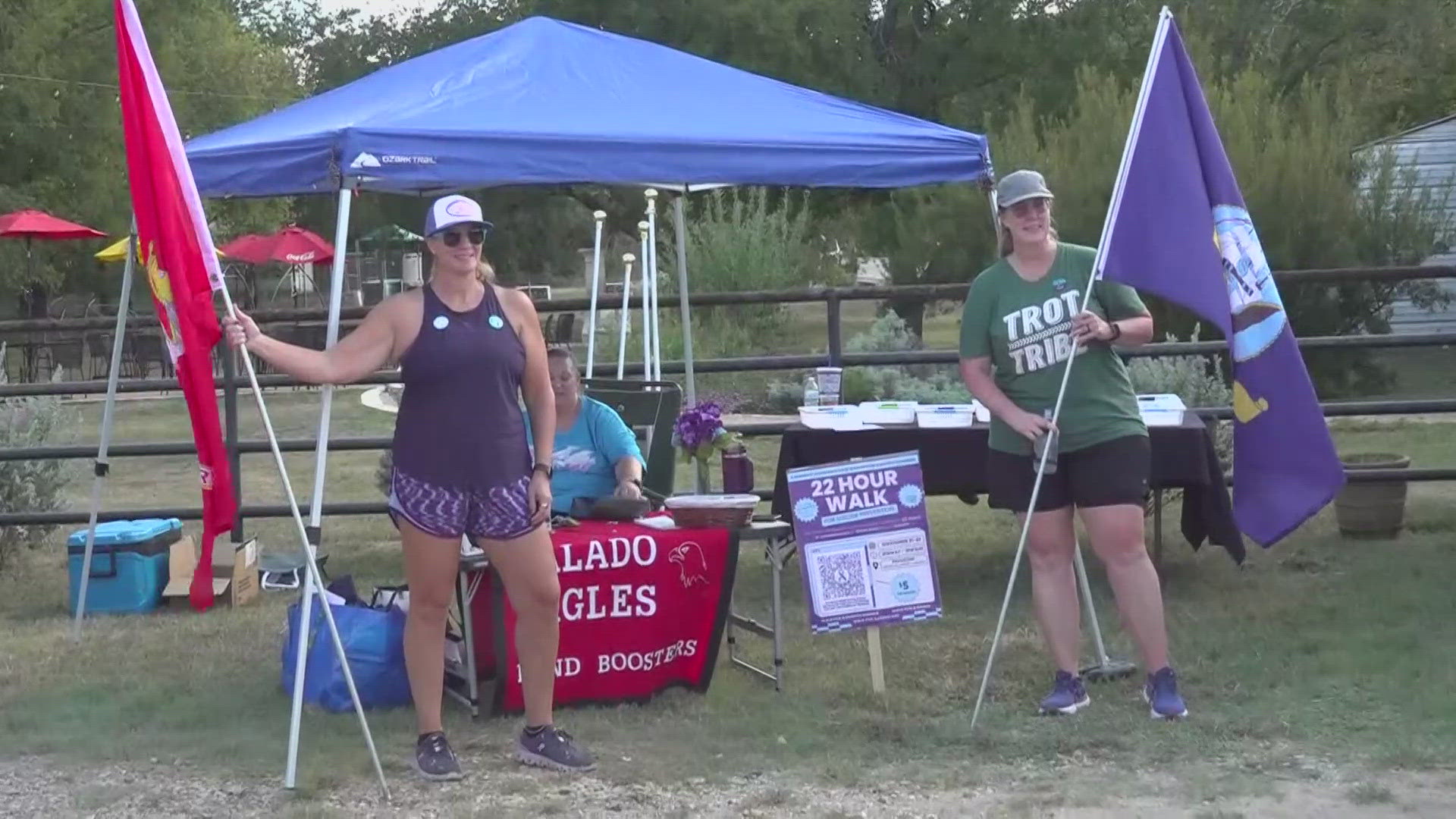 The Salado High School Band is hosting a 22-hour walk, aiming to raise awareness about suicide, particularly the statistic that 22 veterans die by suicide every day.