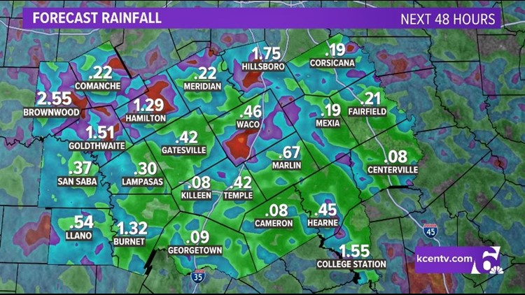 Showers and Storms to Start off the Week | Central Texas Forecast