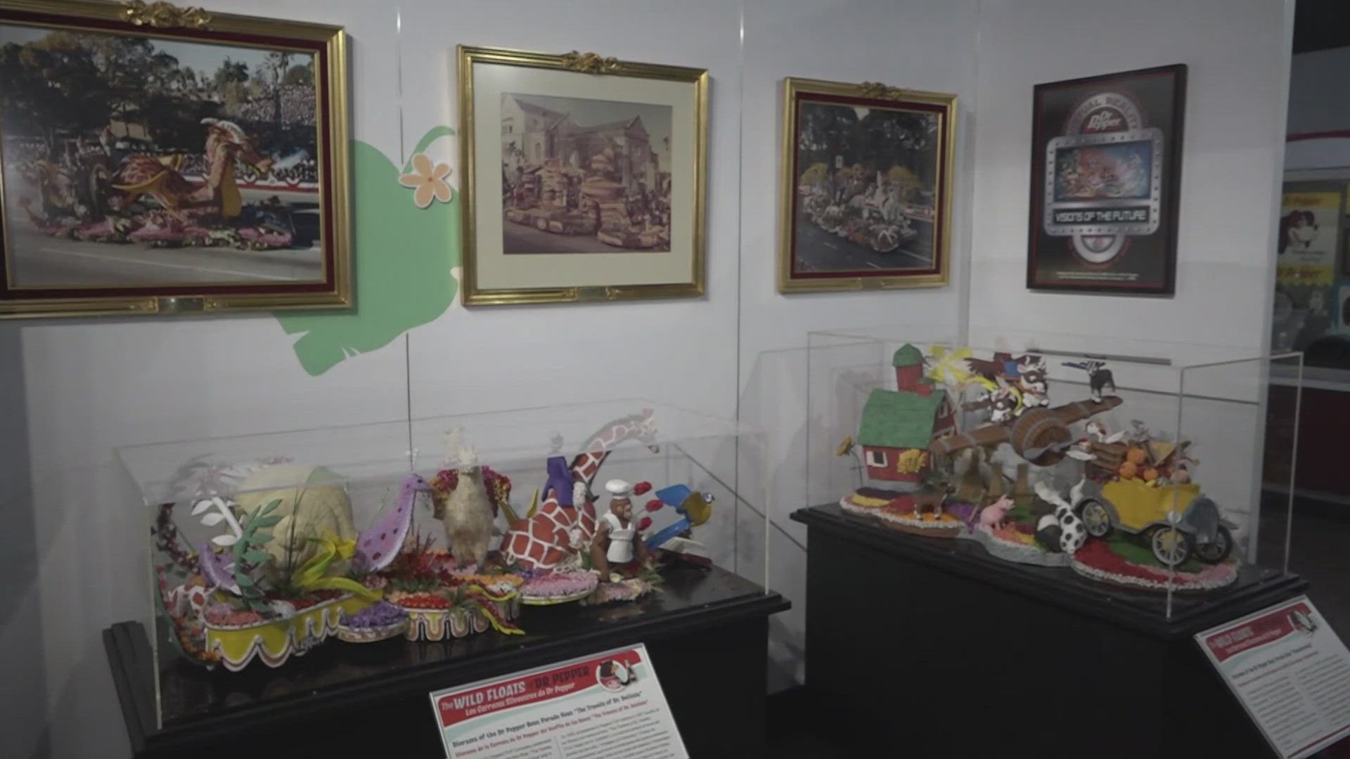 The exhibit blends a love for animals and a love for the dr pepper beverage!