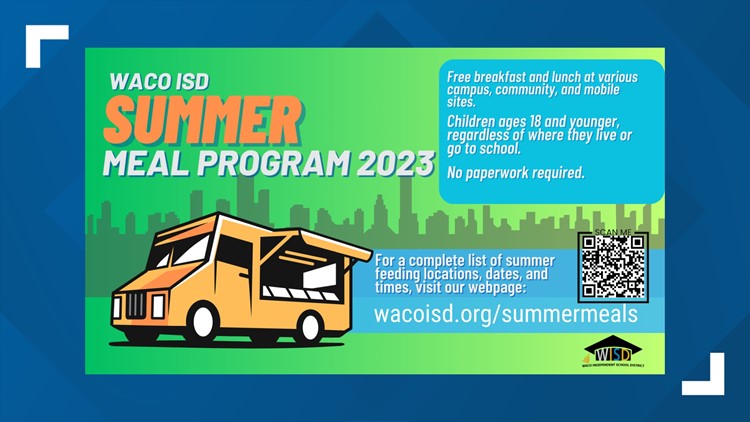 Midway and Waco ISD to offer free meals to kids during the summer