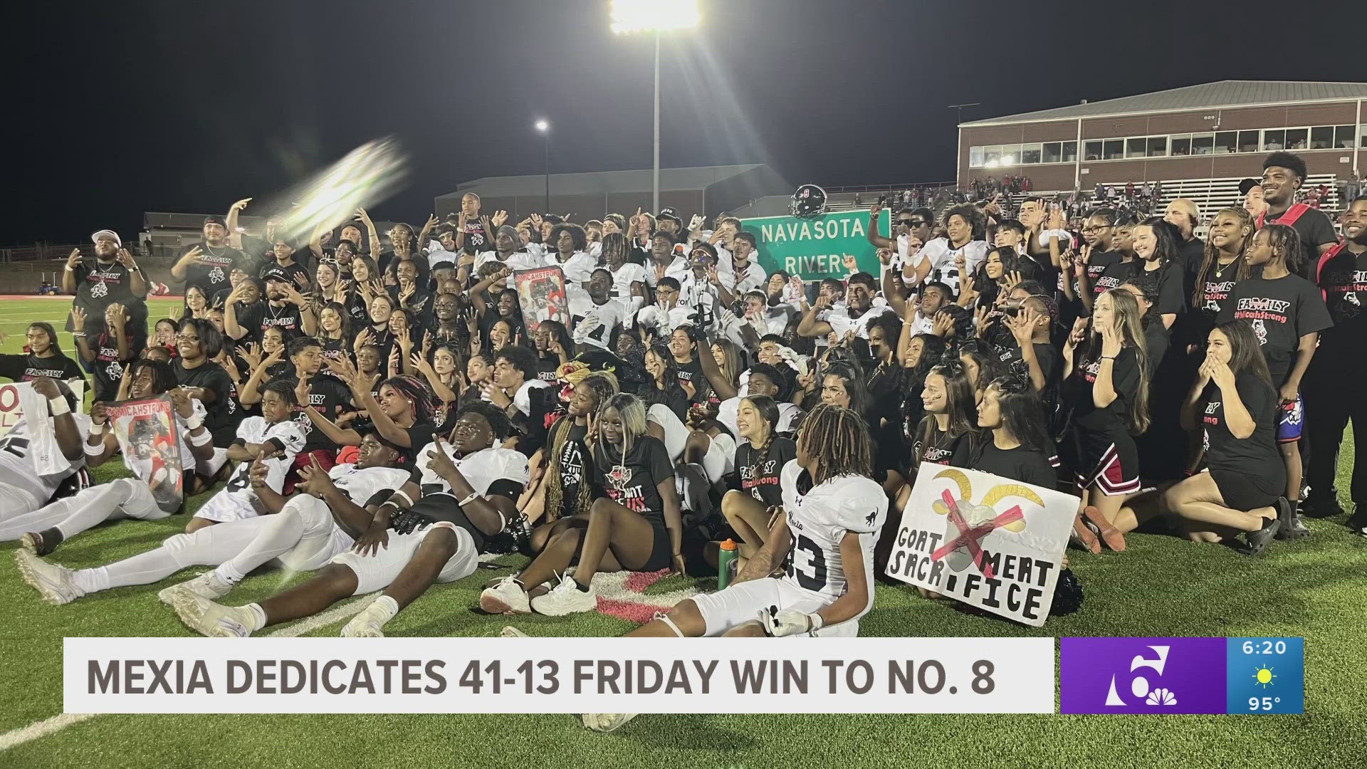 The BlackCats took down Groesbeck 41 to 13 while honoring their late teammate Micah Kirven.