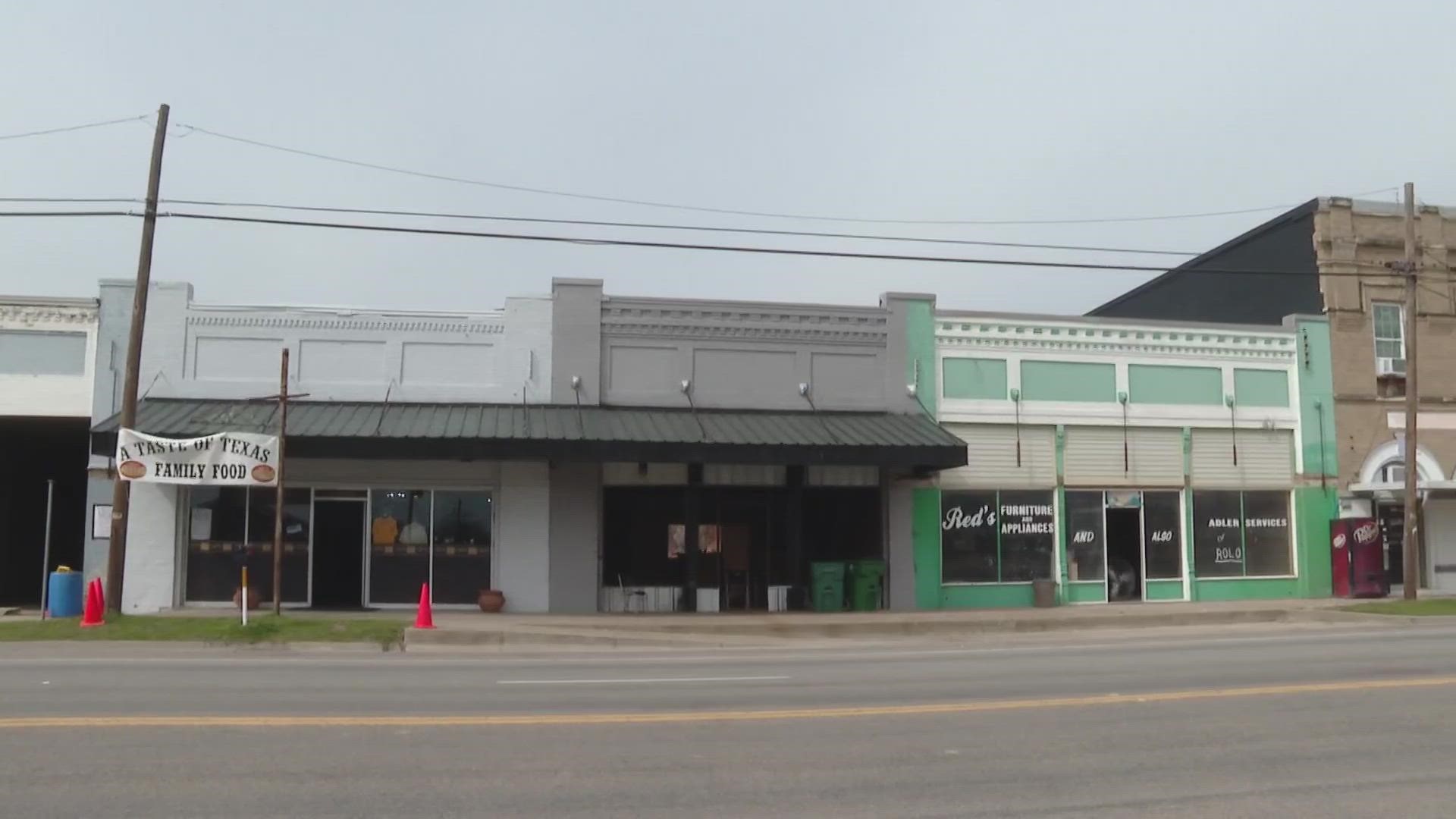 Robert Jones and DeWayne Luster have purchased the downtown strip in Lott and are fixing the buildings up.