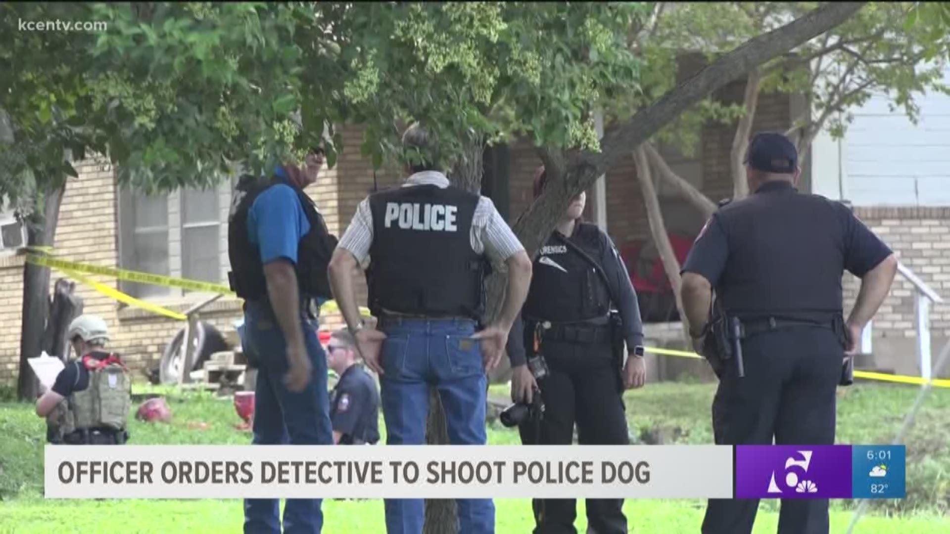 A police dog was killed after attacking its officer Friday afternoon. The incident happened while officers were trying to serve a warrant in Waco.