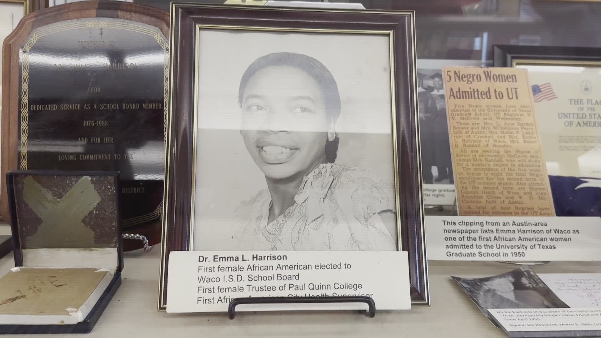 Dr. Emma Harrison was the first African American woman elected to the Waco ISD school board.