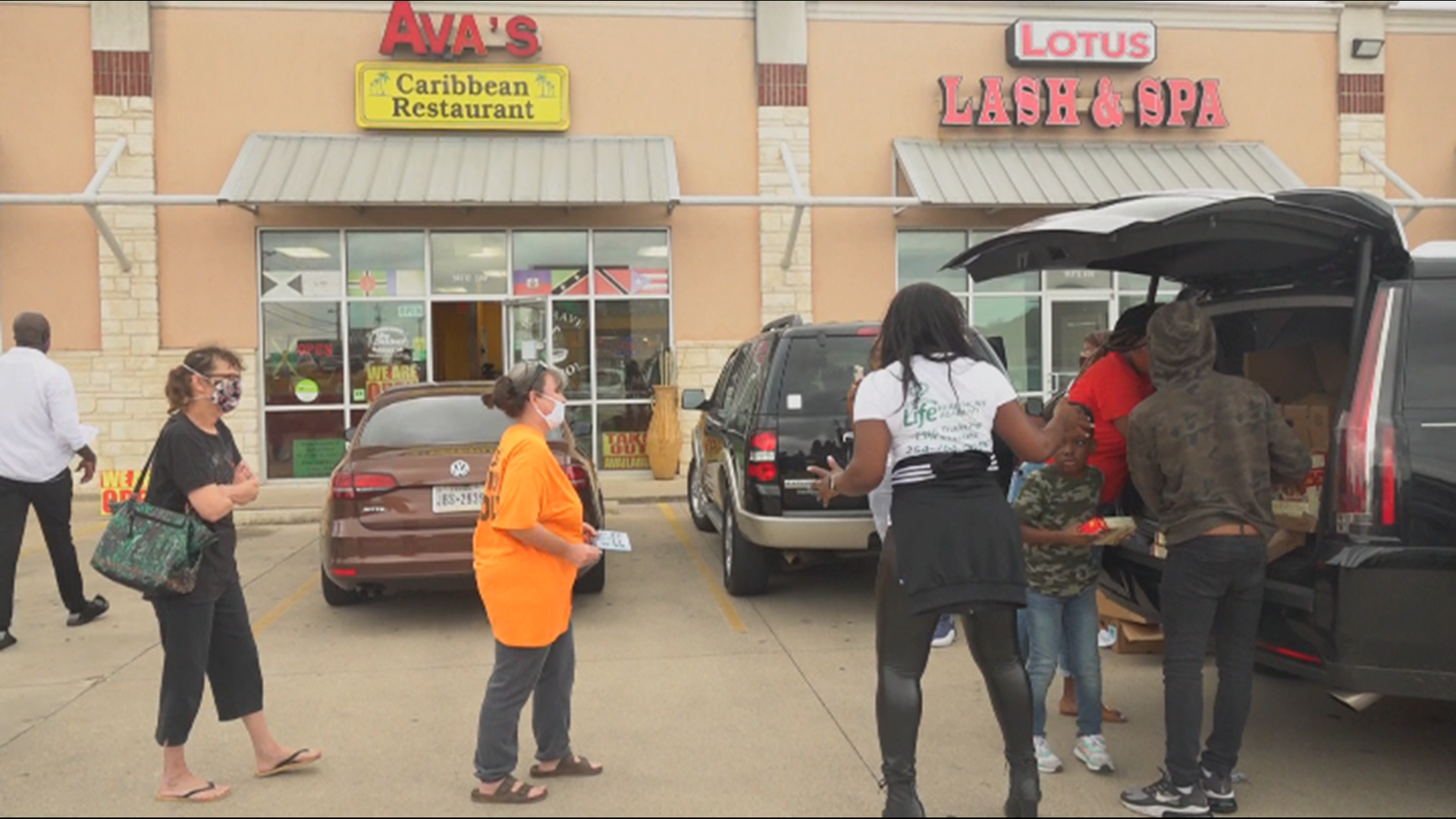 Ava's Caribbean Restaurant gave out a turkey and a box of stuffing to local families in hopes of making sure everyone has a Thanksgiving dinner.
