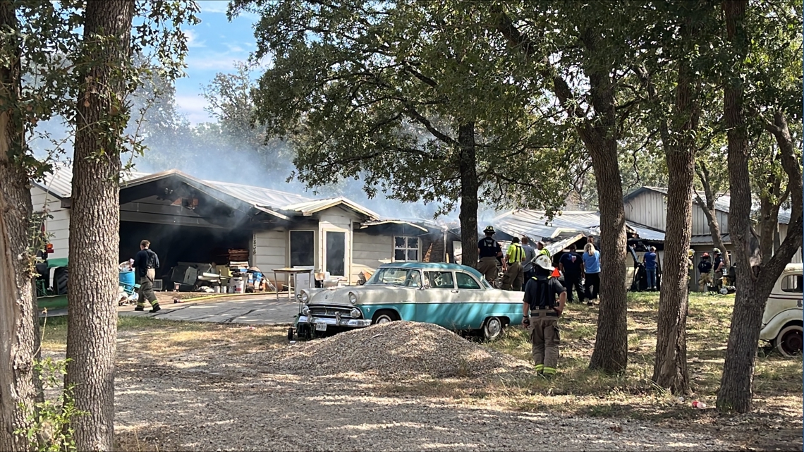 Waco fire crews respond to 'major emergency fire' on Longhorn Parkway in Axtell
