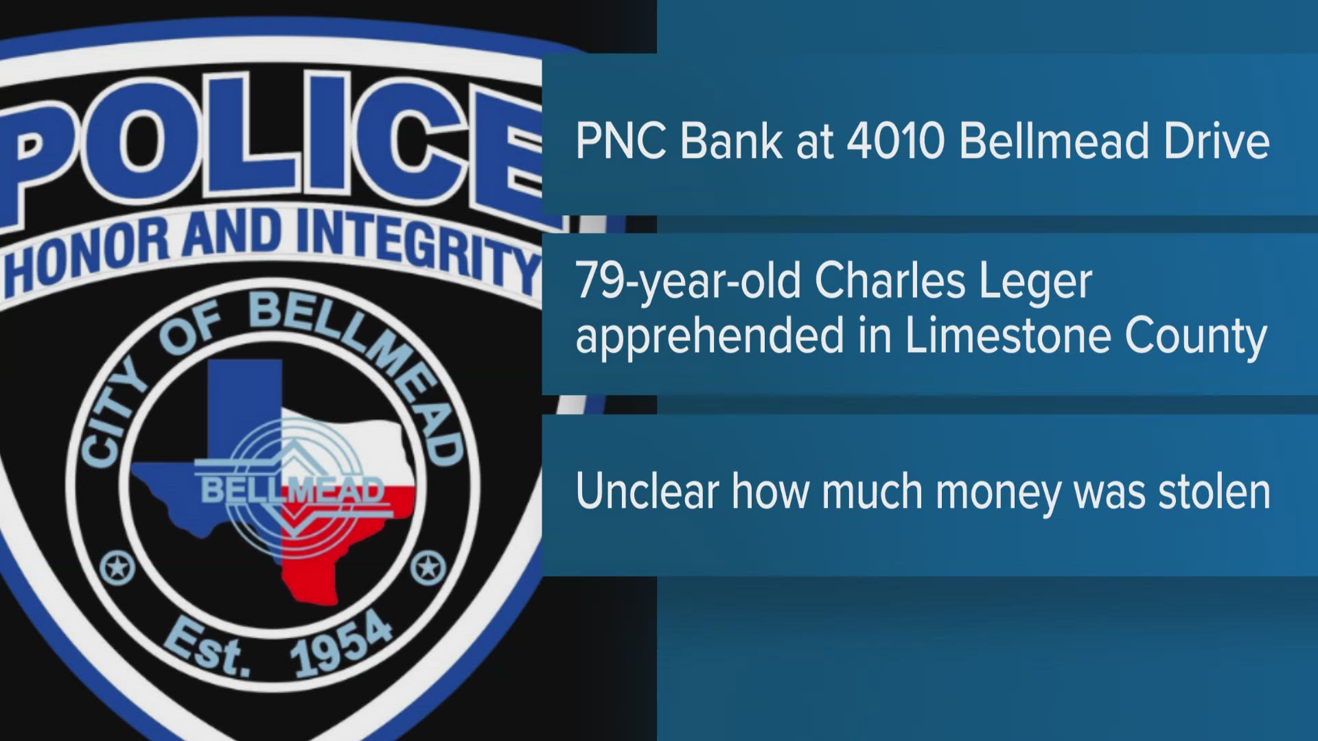 Bellaire Police Department weekly report, image size:1920x1080