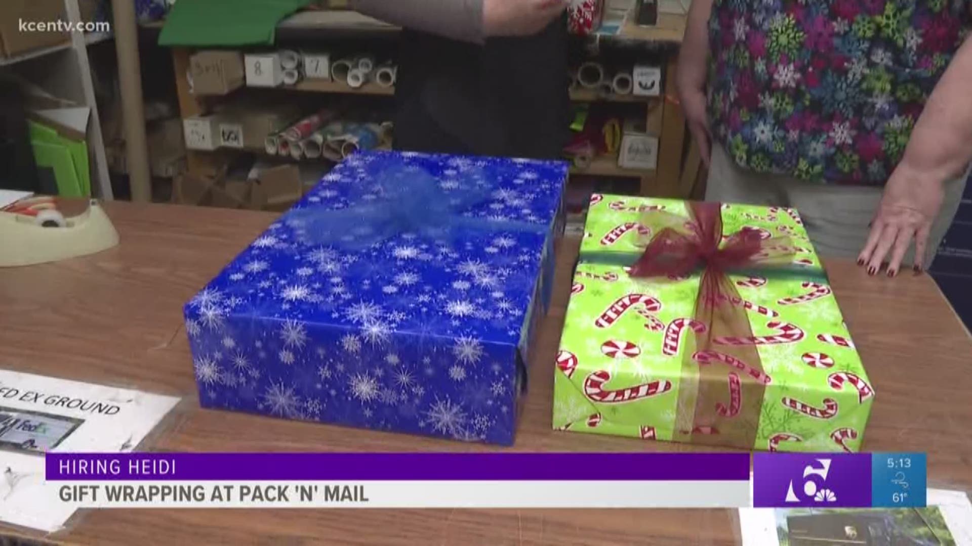 Hiring Heidi: Gift wrapping at Pack 'n' Mail