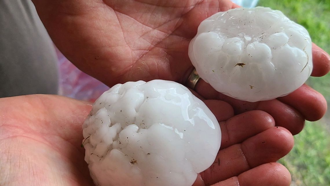 Central Texas hit with massive hail