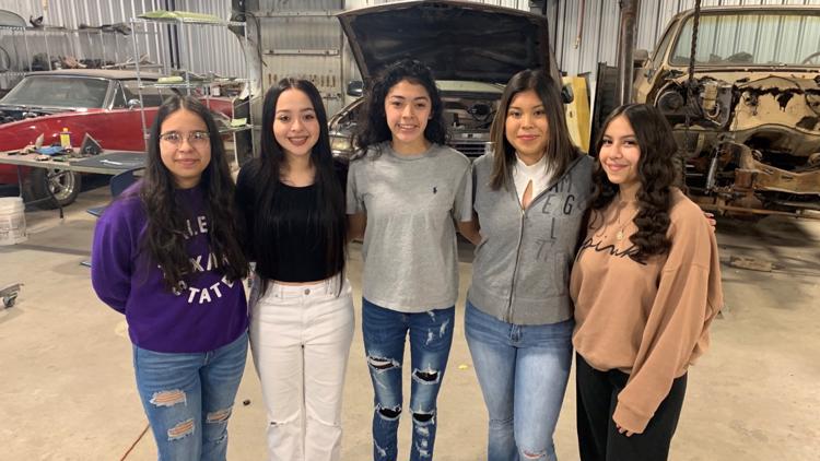 Temple High School's automotive female students make history