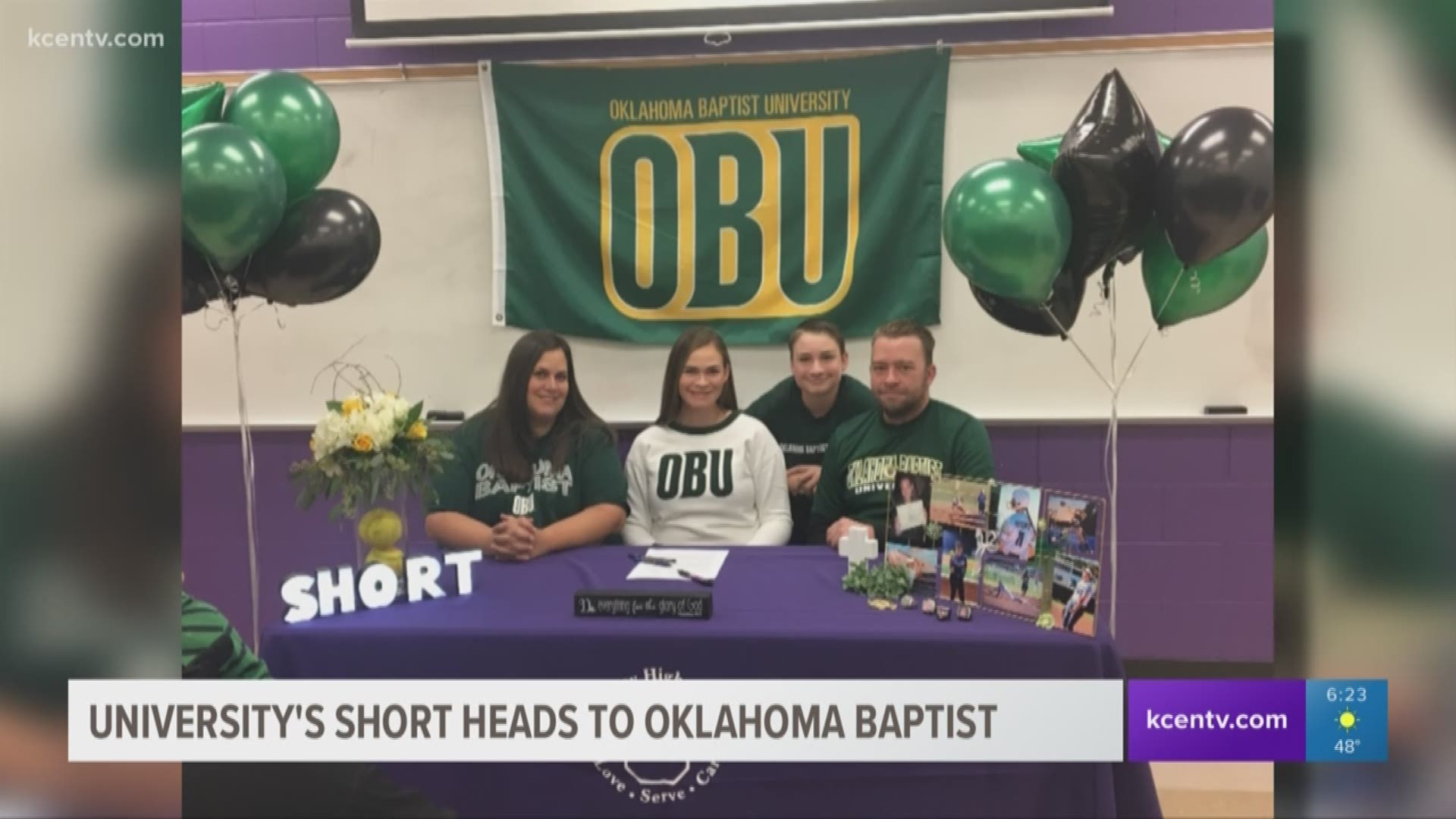 University's Bayle Short signs with Oklahoma Baptist University