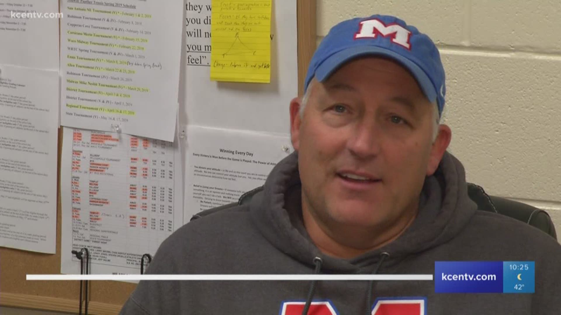 Midway head coach Jeff Hulme said they're going to have to win the battle up front in order to advance on Friday.