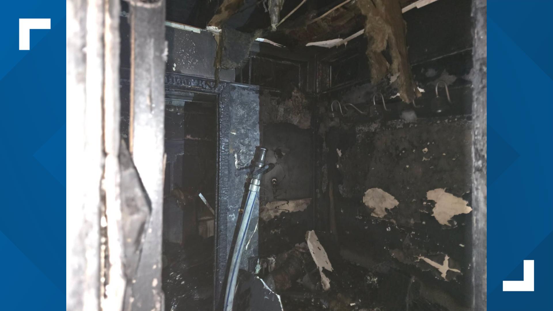 Five people displaced due to fire in Temple