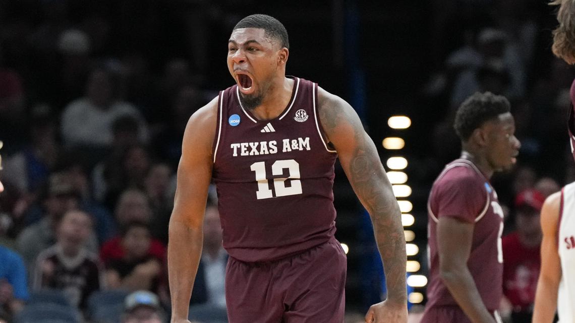 Texas A&M secures a first round NCAA tournament win against Saint Mary's 63-50