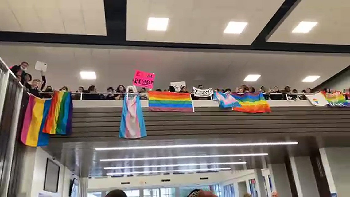 Temple HS students stage LGBTQ support protest