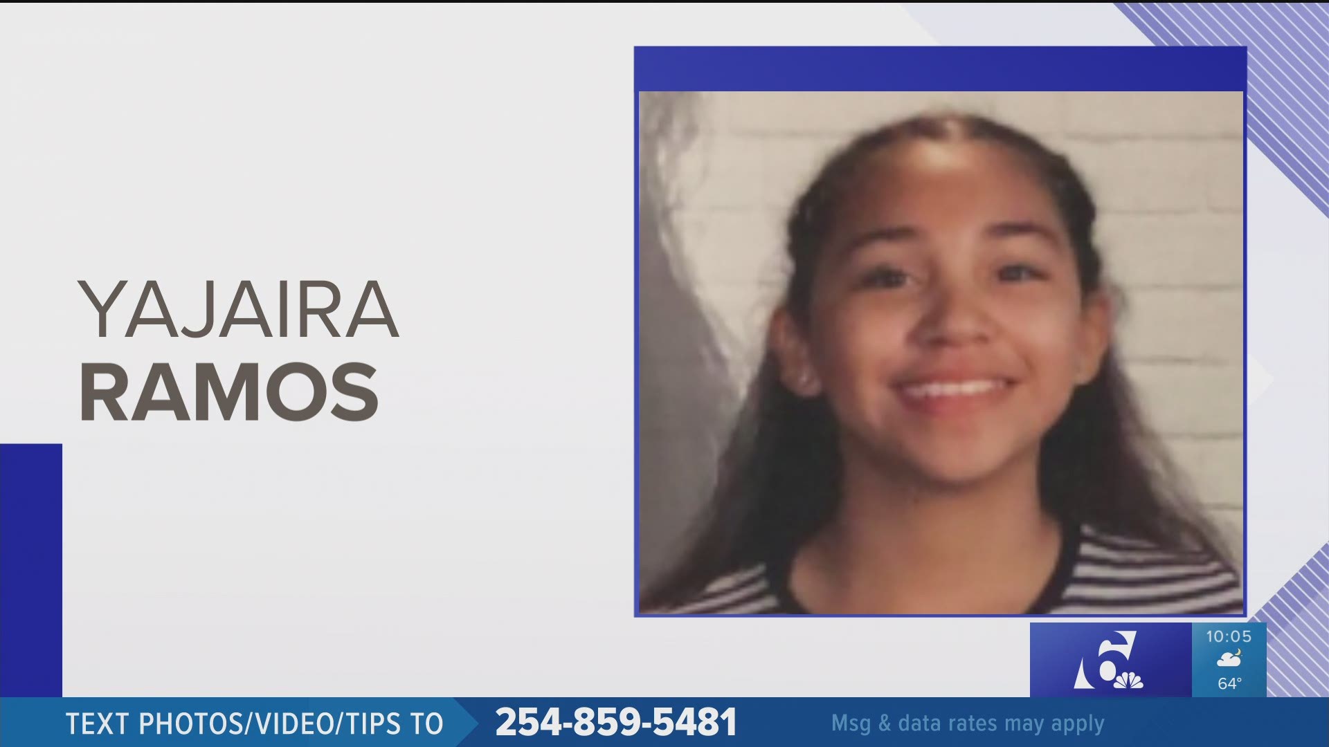 Police say Yajaira Ramos was last seen on April 20 in the 1500 block of E. Barton Ave.
