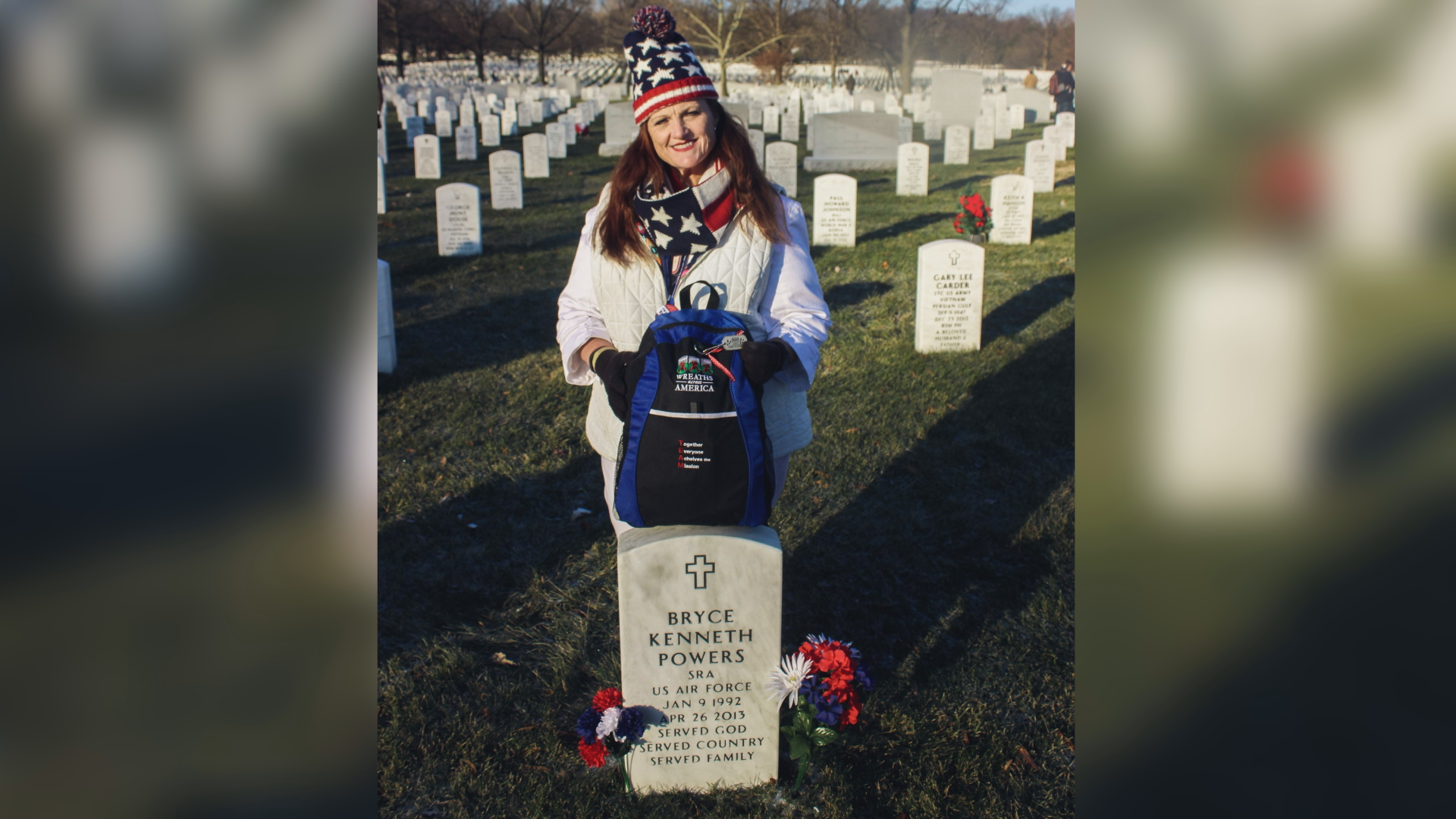 A North Carolina woman running 1,000 miles across all 50 states to raise money for 7,777 wreaths to be laid at Arlington National Cemetery led a fun run in Killeen Sunday.