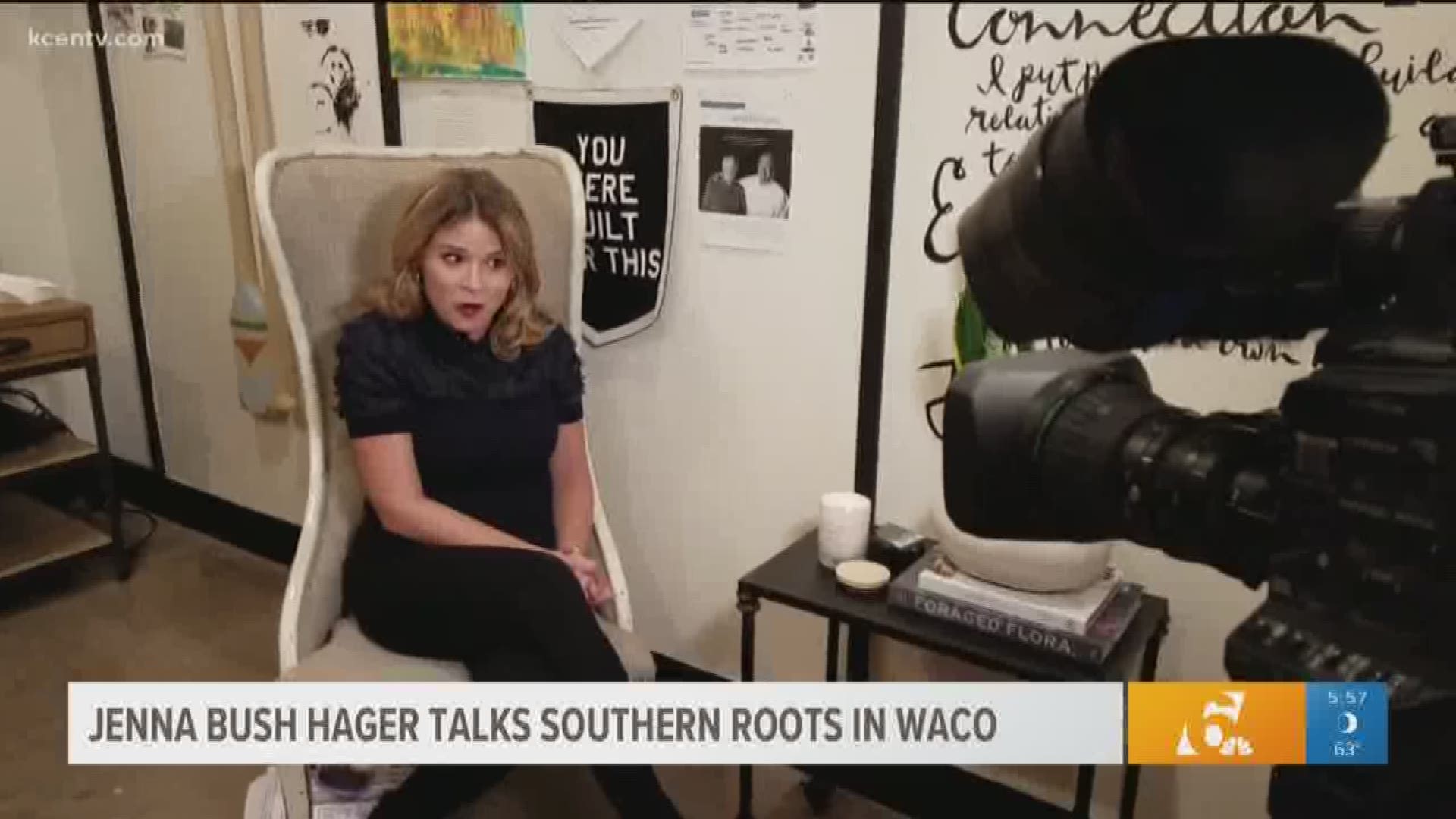 Jenna Bush Hagar was in Waco to moderate a discussion with actress Reese Witherspoon.