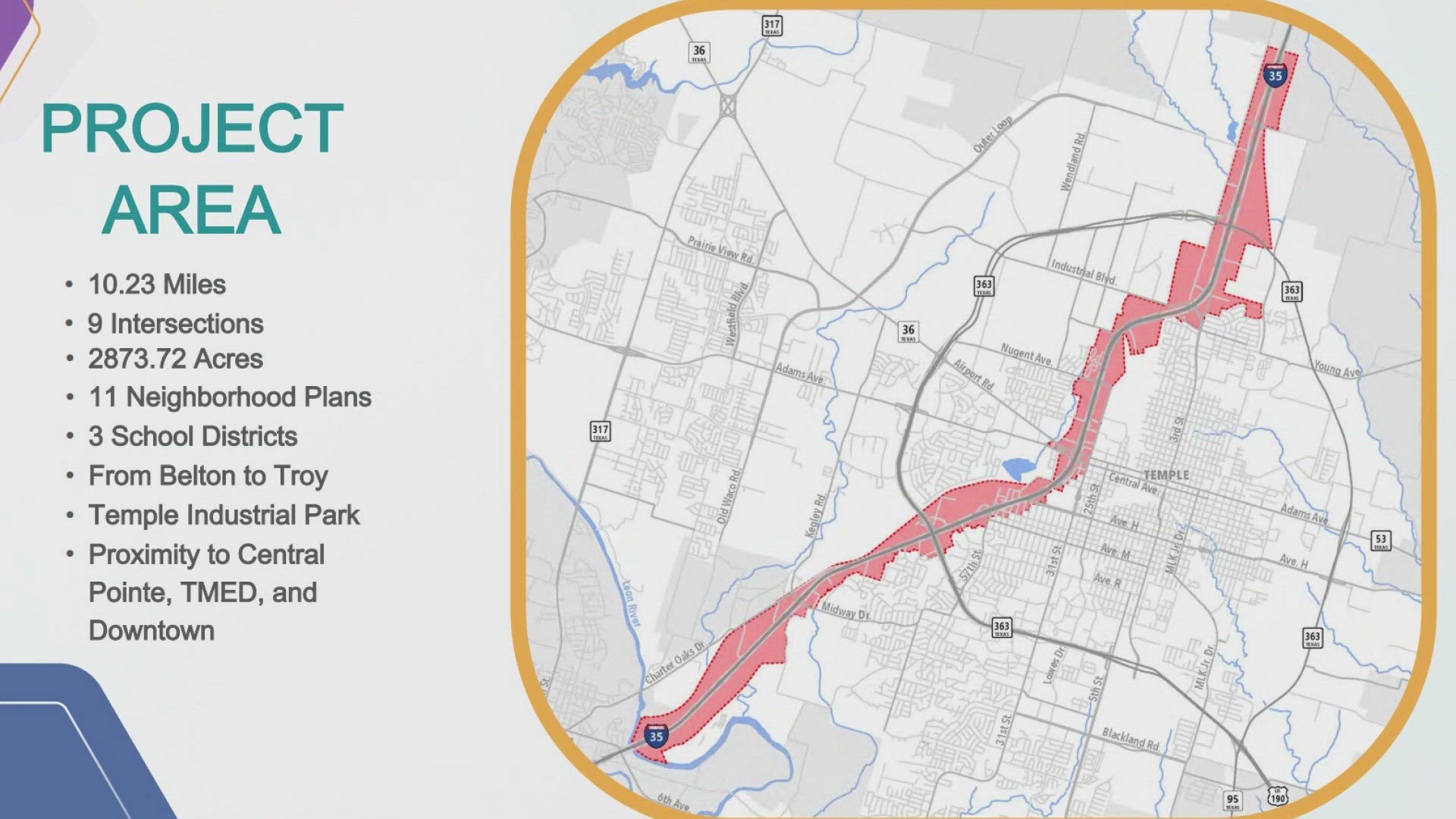 The highway will stretch for more than 10 miles, the city said.