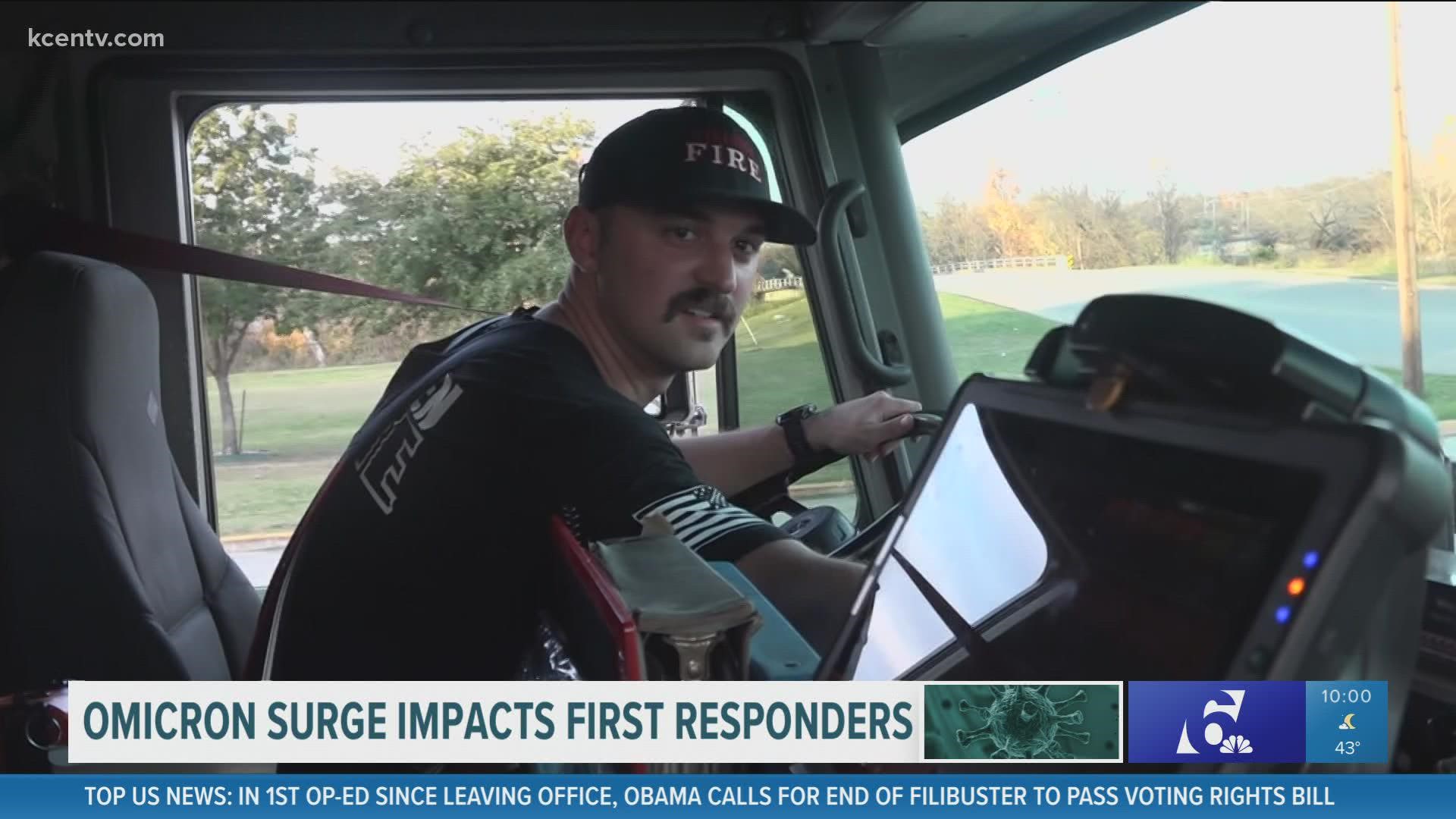 6 News Reporter Baylee Bates has more on how our current COVID surge affects first responders.
